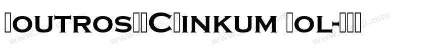 BoutrosMBCDinkum Bol字体转换